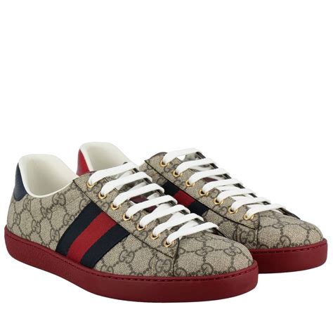 sneakers gucci uomo beige|gucci sneakers with lips.